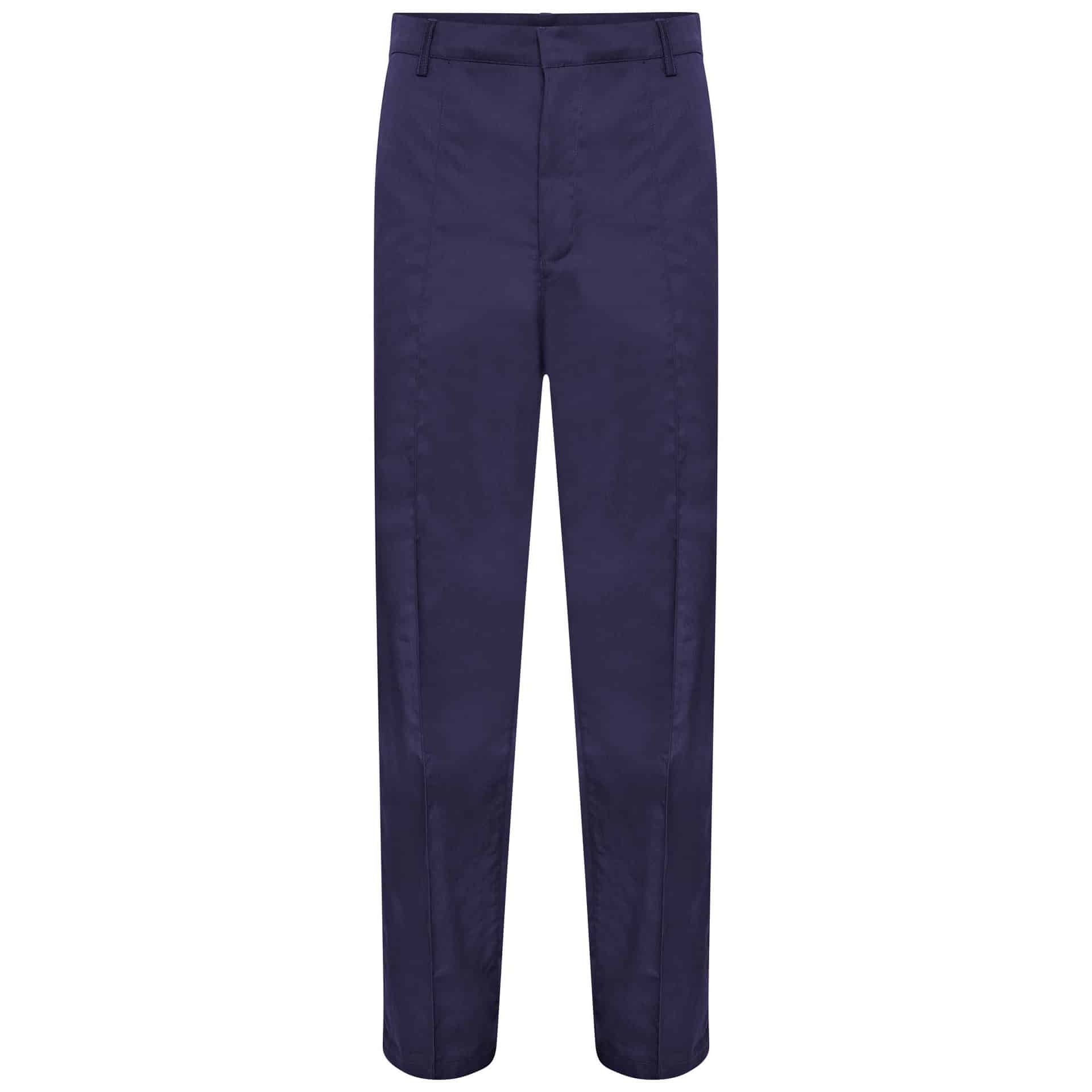Behrens Mens Pleated Trousers – Navy – 52 Short – Uniforms Online