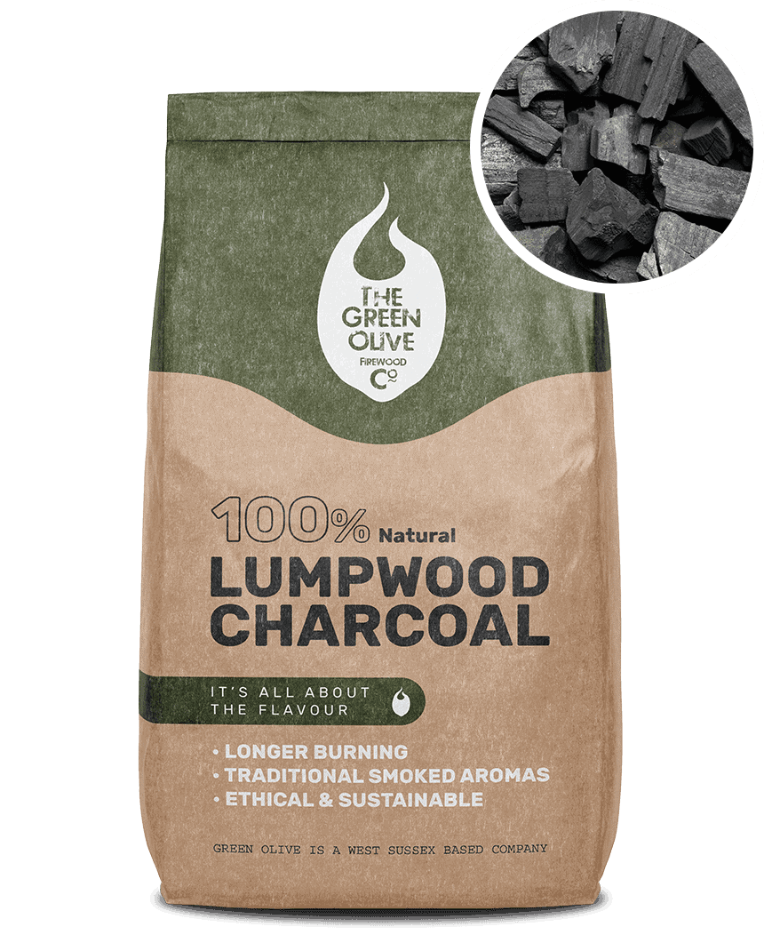 Natural Lumpwood Charcoal – Natural Charcoals – Green Olive Firewood