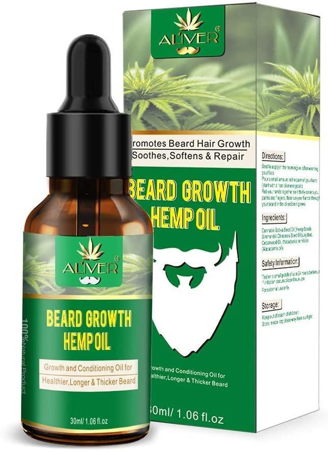Aliver Natural Beard Hemp Oil with Infused Jojoba Oil – Aliver Cosmetics