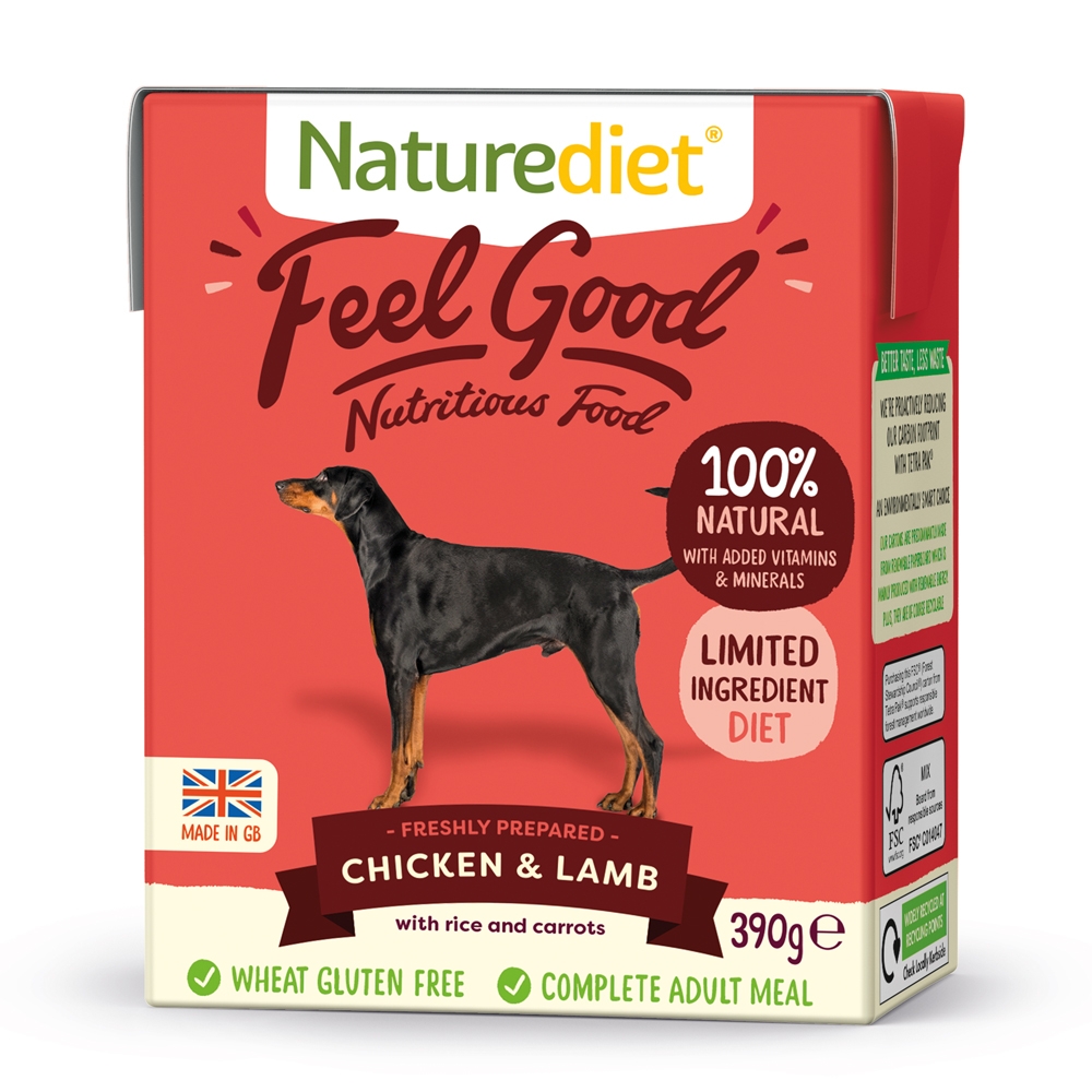 Naturediet Feel Good Chicken & Lamb 390g