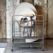 Distressed Grey Tilmo Dish Rack – Nkuku