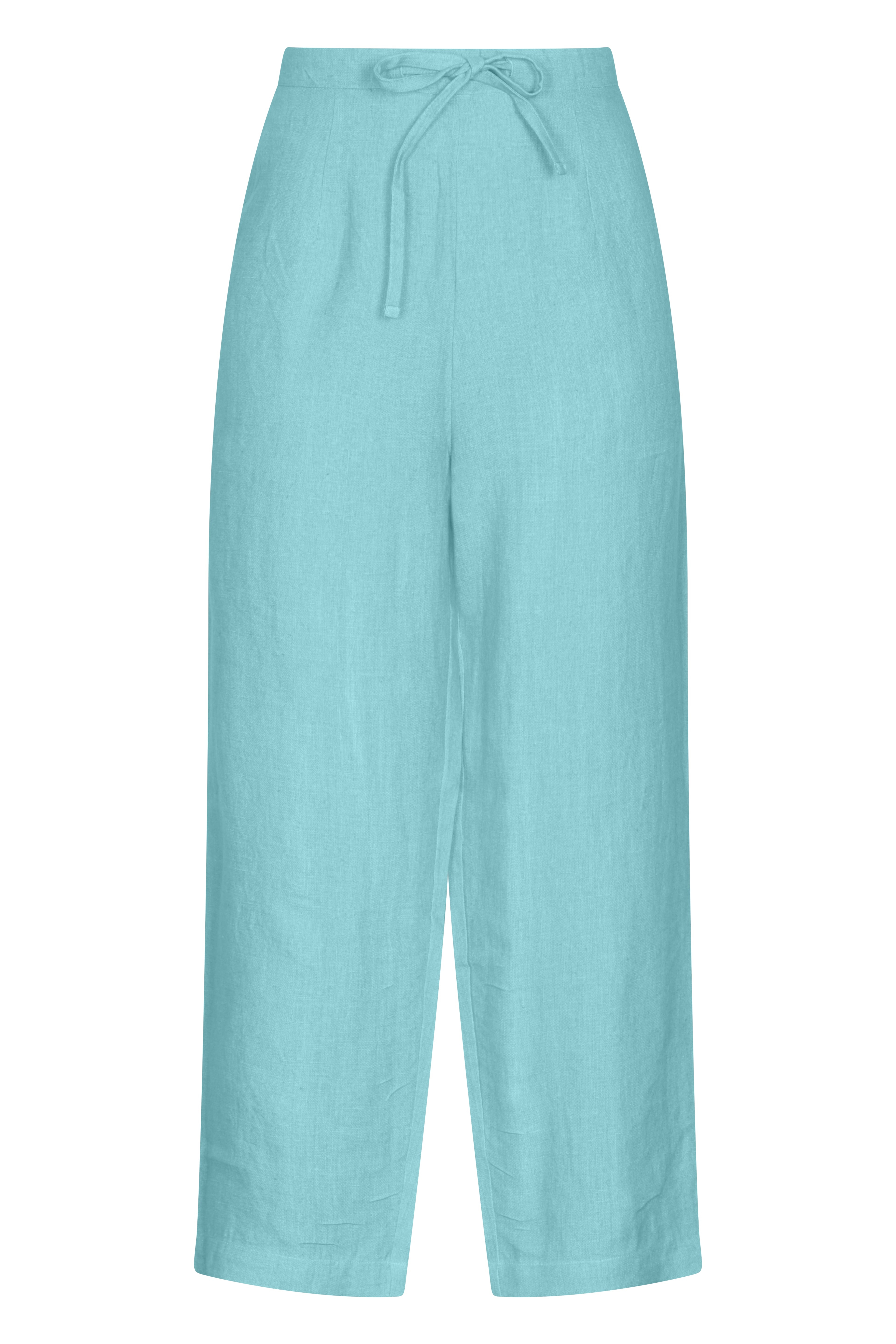 Life Style Plain Trouser Linen Blue Glow, S – Code 03 – NoLoGo Chic