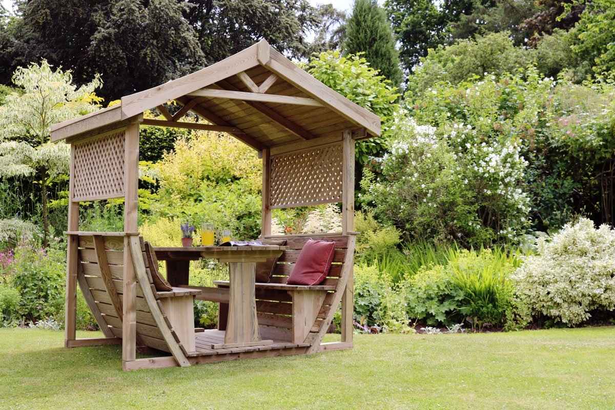 The Snug Wooden Garden Arbour