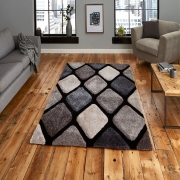 Think Rugs – Noble House 9247 Black/Grey 150 x 230cm / Black/Grey – The Rug Quarter