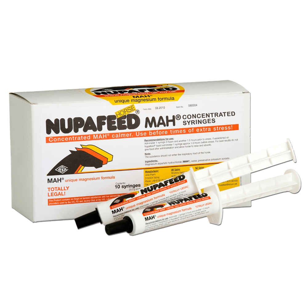 Nupafeed MAH Concentrated Syringes – Instant Horse Calmer – Individual – Nupafeed