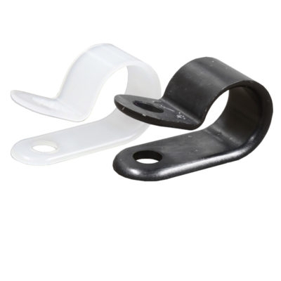 Nylon P Clips – 3.1 – Black – 100 – The Cable-Tie Shop