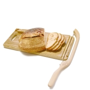 Oak Fiddle Bow Bread Knife & Board Set – Left Handed – XL – JonoKnife