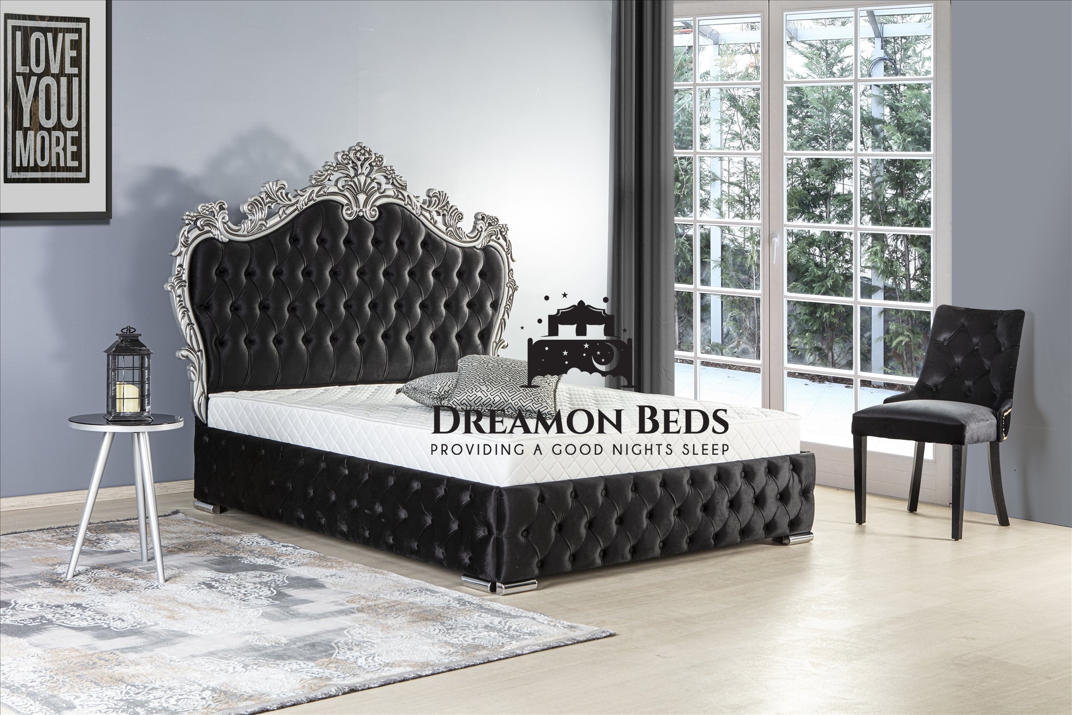 Palm Crown Bed With 60″ Headboard Exclusive & Limited Edition – Dreamon Beds