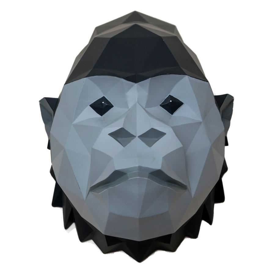 Origami Gorilla Head Wall Art