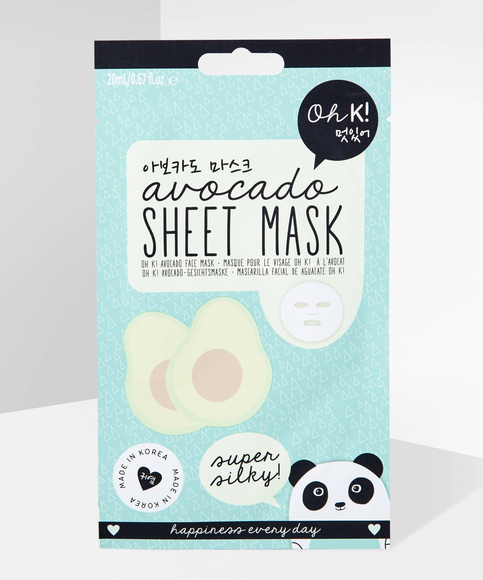 Oh K! Hydrating Avocado Sheet Mask – Skincare – Dublin Body Paint