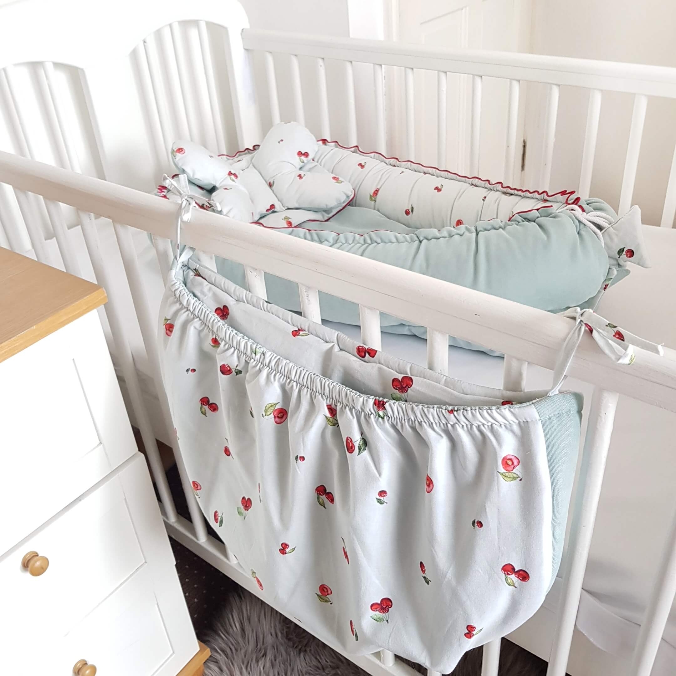 Organiser For Cot Ivory Cherry – evCushy