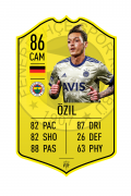 Ozil Fenerbahce pre-made card – A4 | (21cm x 29.7cm) – Fifa Ultimate Team Card – Create FUT