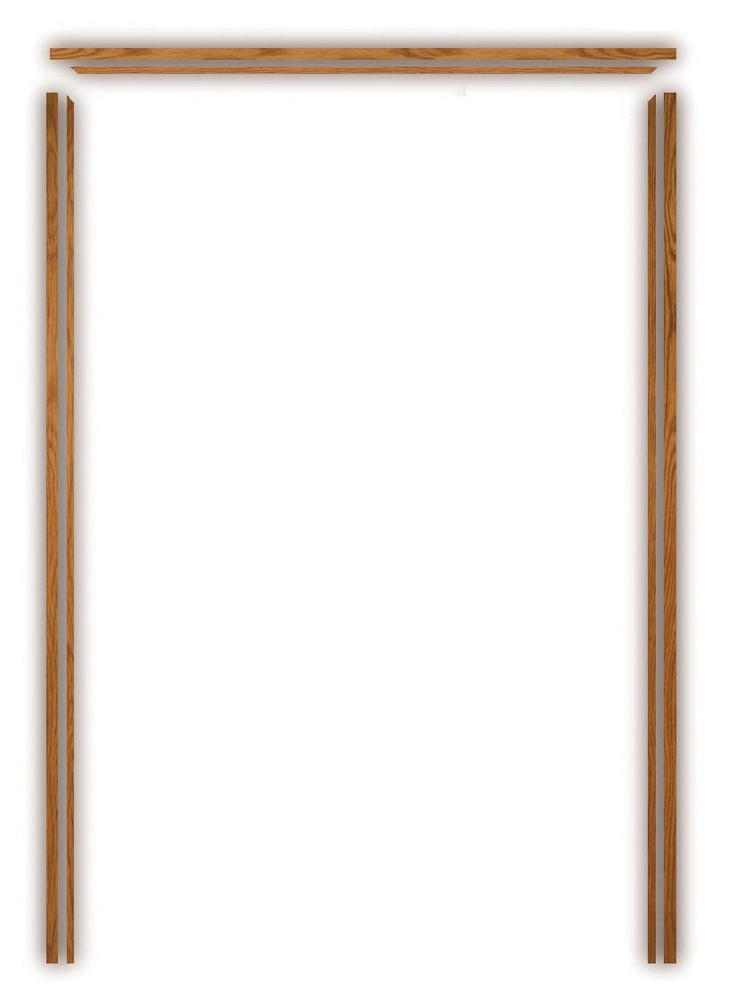 XL Oak Veneered Door Pair Lining Set (133mm)