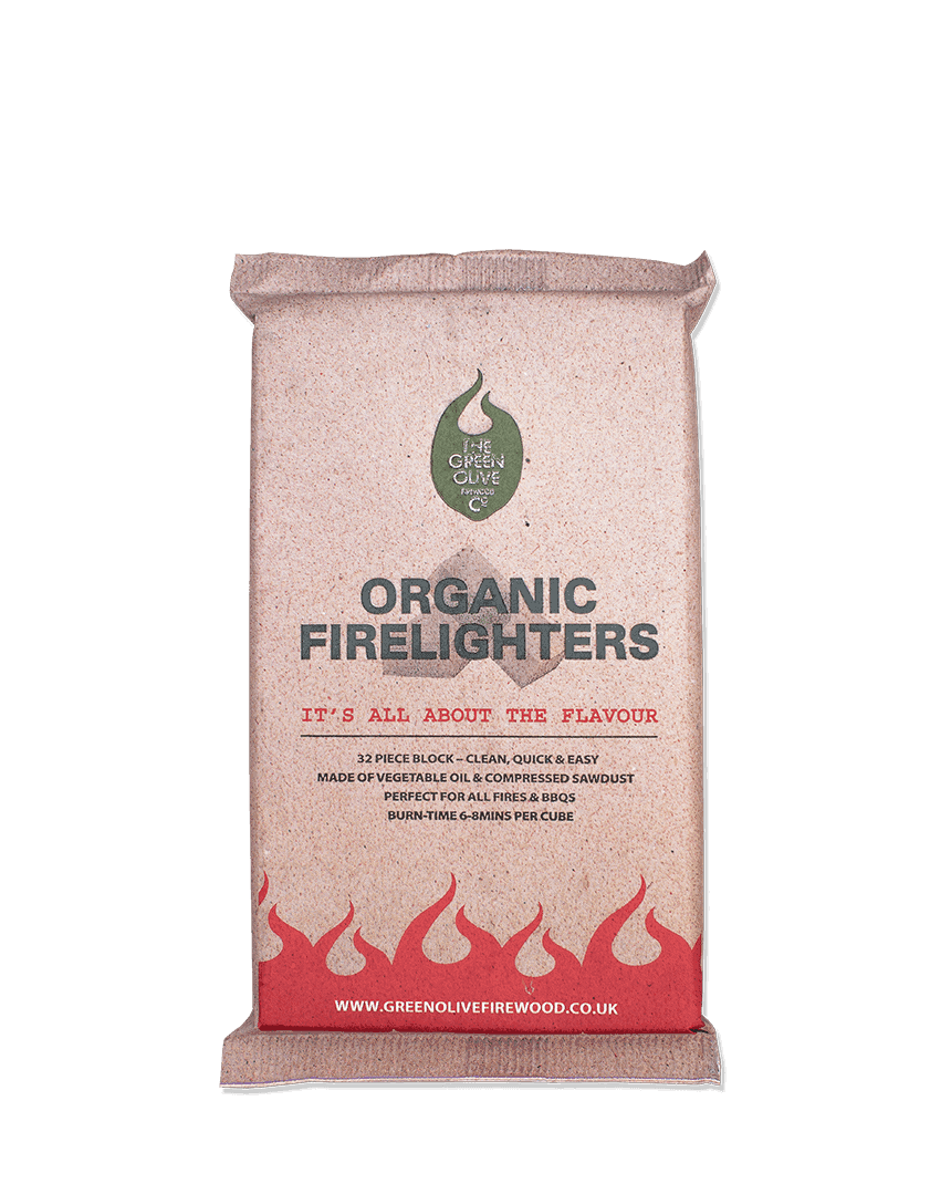 Organic Firelighters – 1 Pack – Firestarting – Green Olive Firewood