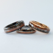 The Harold Arrow Mens Tungsten Wonder Ring UK O / US 7 / Rose Gold – Rock Solid Rings