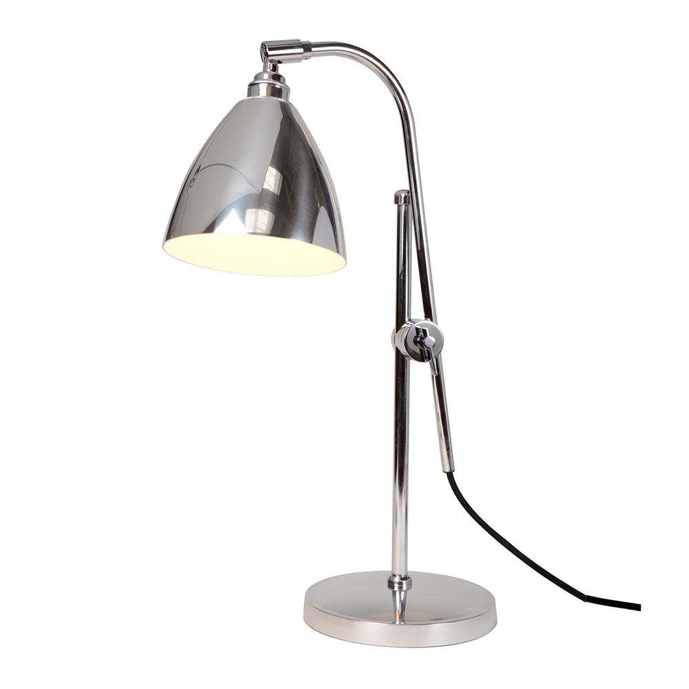 Original BTC – Task Table Lamp – Polished Aluminium – Chrome – Aluminium – 88cm x 31cm x 19cm