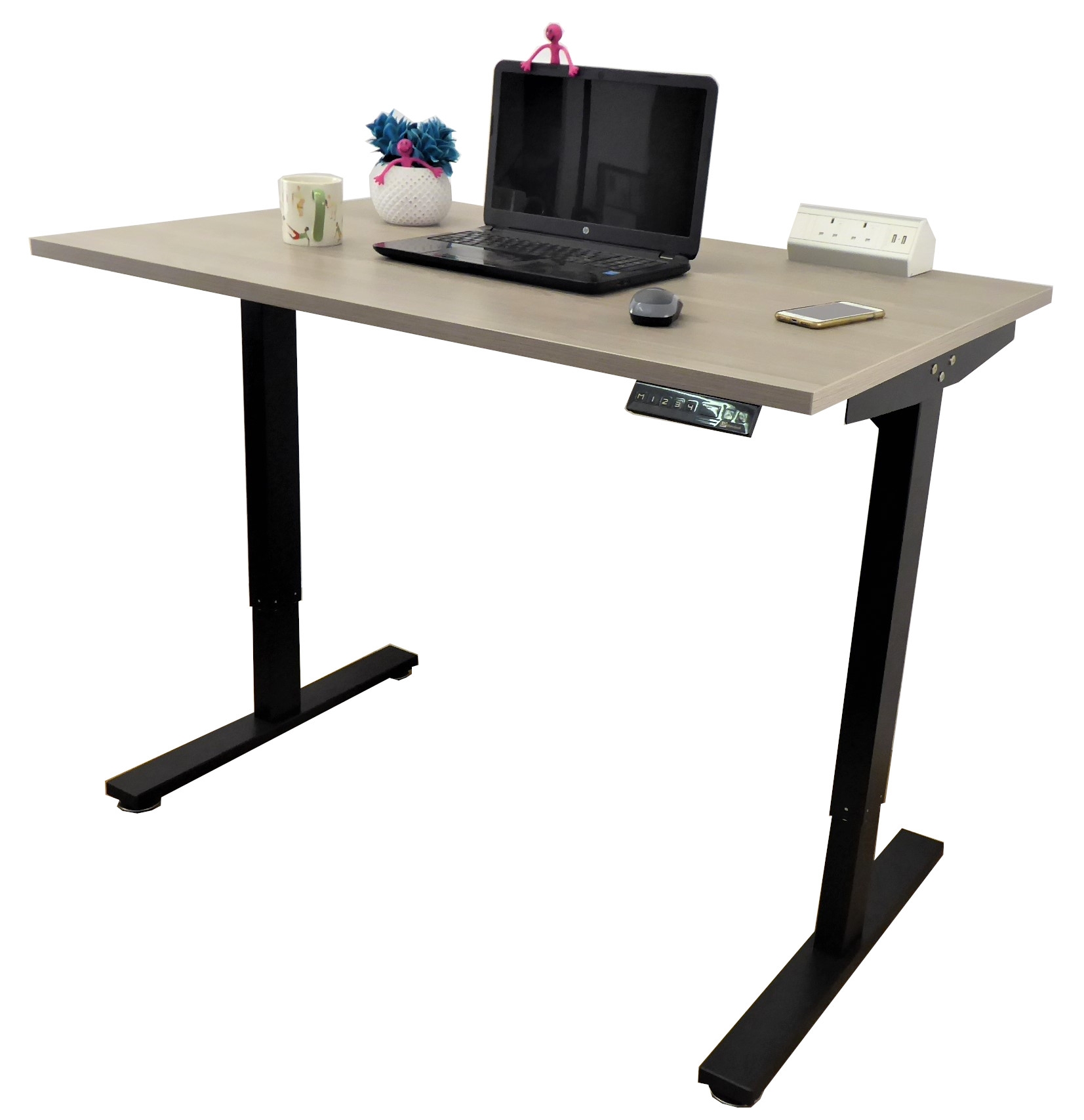 E1 Grey Wood Desk Tops – 1200 x 700 x 25mm – Up Standesk