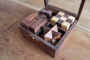 Wooden Puzzle 4 in 1 in Solid Sheesham