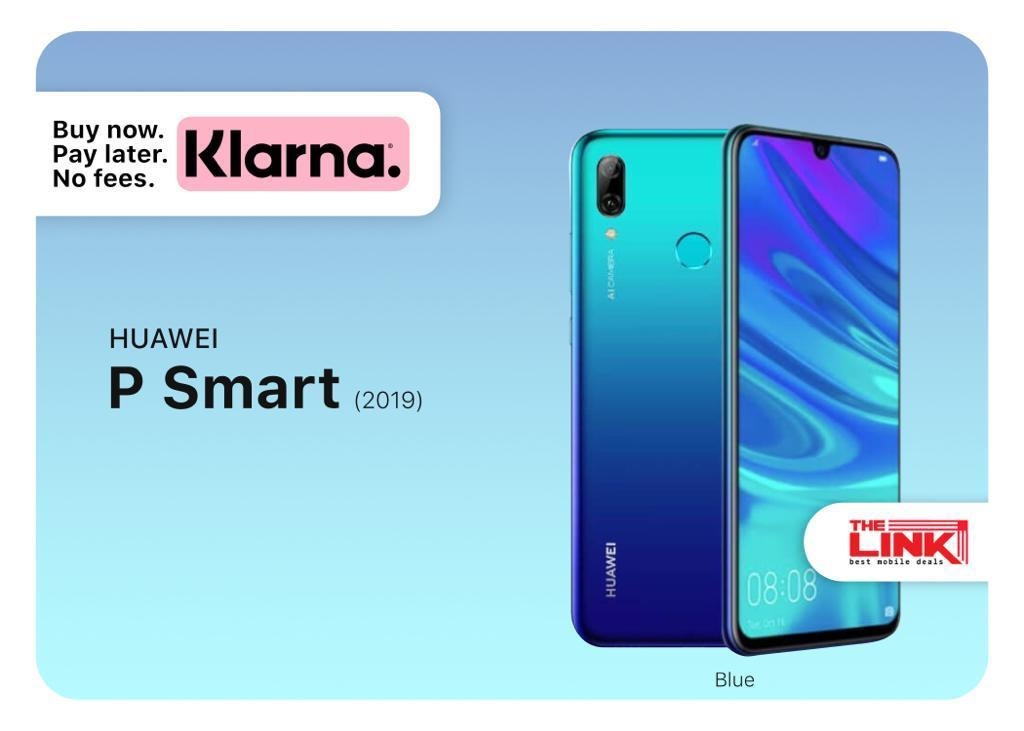 Huawei P smart 2019, 64GB, 3GB RAM, Unlocked, 24 Months Huawei Warranty – Blue