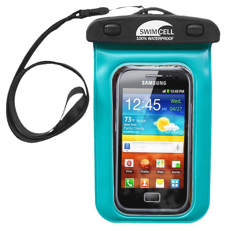 SwimCell Waterproof Mobile Phone Case in Blue