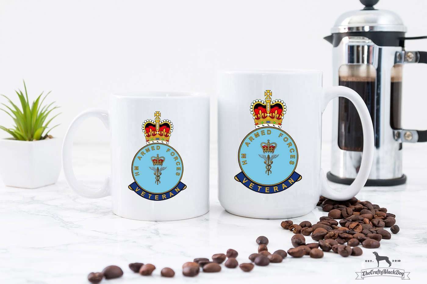 Princess Mary’s Royal Air Force Nursing Service – Veteran – 11oz/15oz Mug – 11oz – Crafty Black Dog