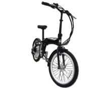 Folding ebike with built in Battery G-Hybrid Crosscity Black – Throttle