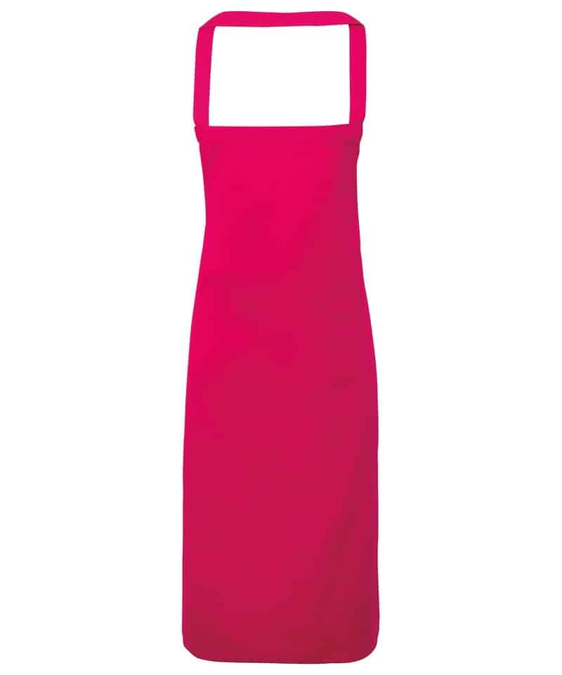 Premier 100% Cotton Apron – Hot Pink – Uniforms Online