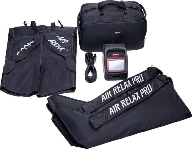 Air Relax – PRO Leg & Hip Recovery System – Compression Shorts & Leg Cuffs & Bag – Professional Sports Therapy Supplies – Specialist Equipment