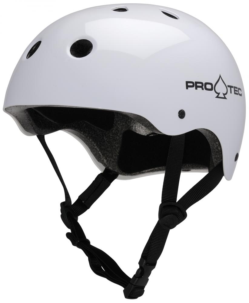 Protec Classic Skate Helmet Gloss White – Ripped Knees