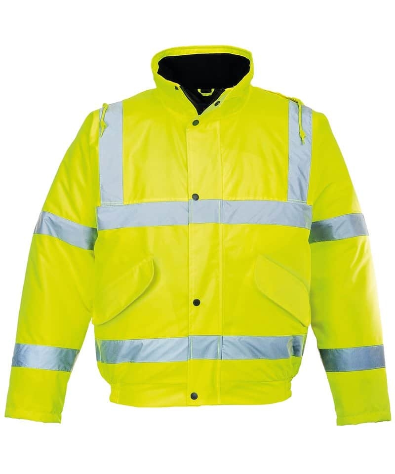 Portwest Hi-Vis Bomber Jacket (S463/S226) – Yellow – 3XL – Uniforms Online