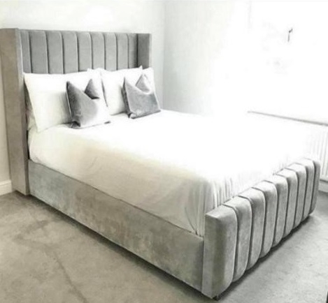 Parker bed – Super King – 6FT – Plush Velvet – Optional Mattress – Upholstered – Sleep World Furniture