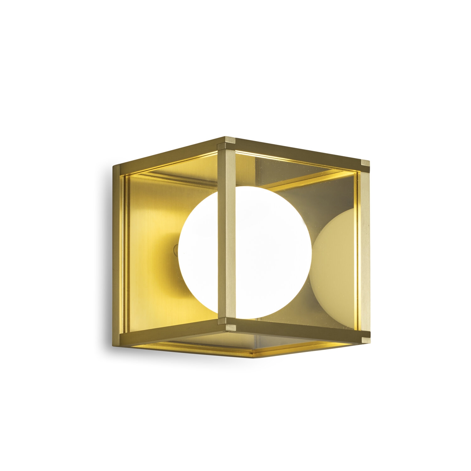 J Adams & Co – Pearl 1 – Wall Light Fixture – Brass Colour – Brass Material