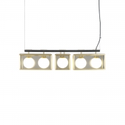 J Adams & Co – Pearl 2-1-2 Pendant Light – Brass Colour – Brass Material