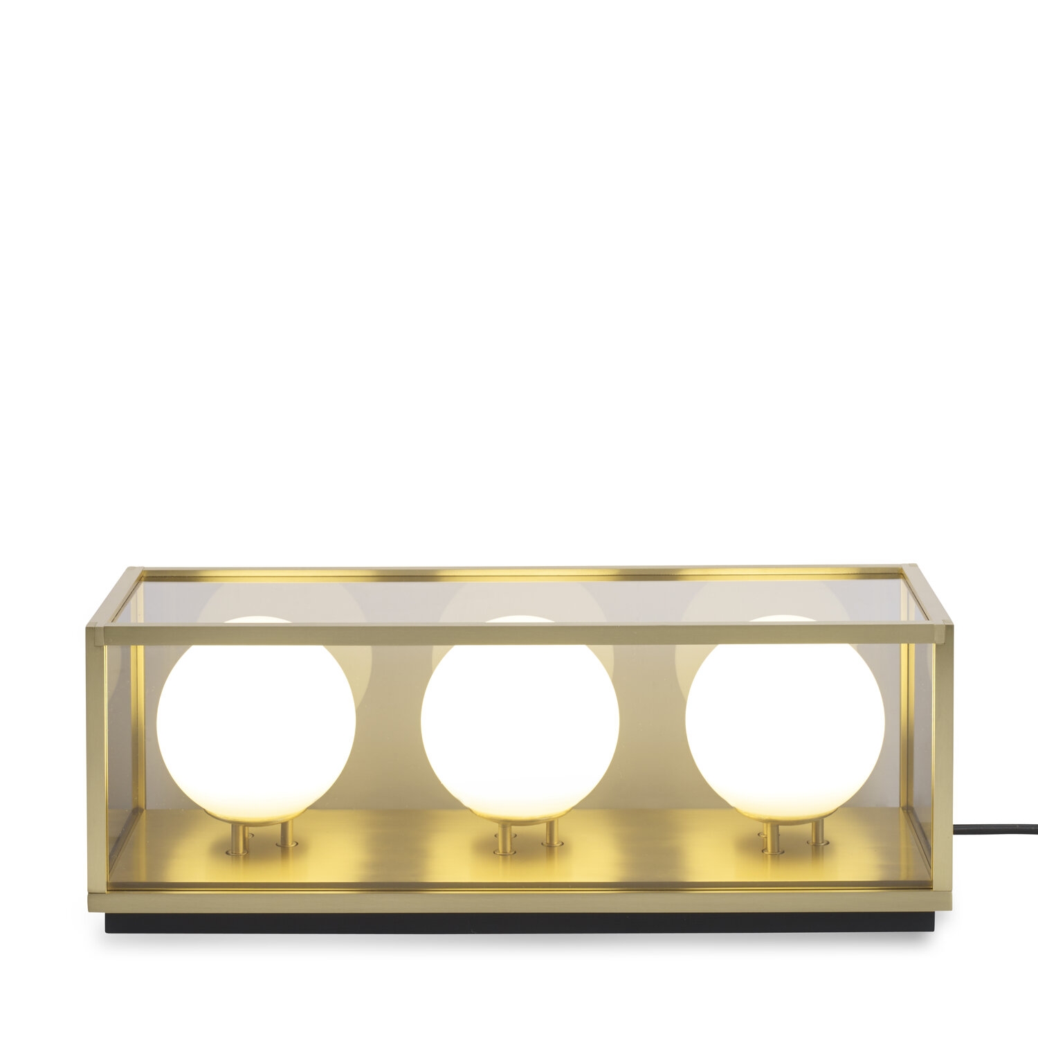 J Adams & Co – Pearl 3 Table Light – Brass Colour – Brass Material