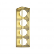 J Adams & Co – Pearl 4 – Wall Light Fixture – Brass Colour – Brass Material