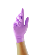 Unigloves Black/Violet Pearl Nitrile Gloves Medium – Violet – Hair Supplies Direct