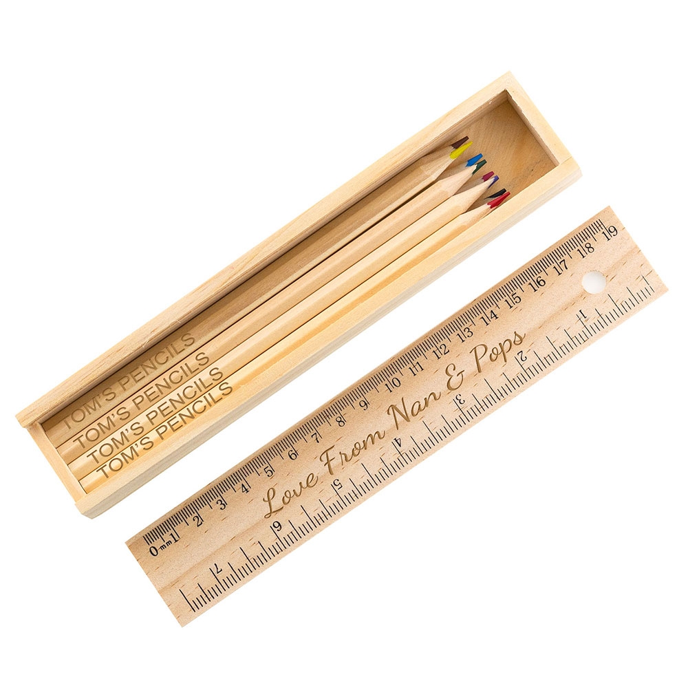 Wooden Colouring Pencils Gift Set