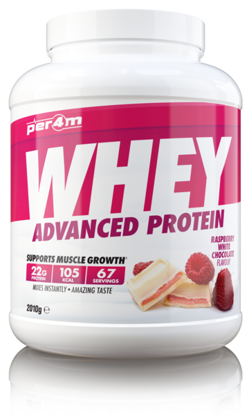 Per4m Whey Protein 67 Servings – Raspberry White Chocolate – Load Up Supplements