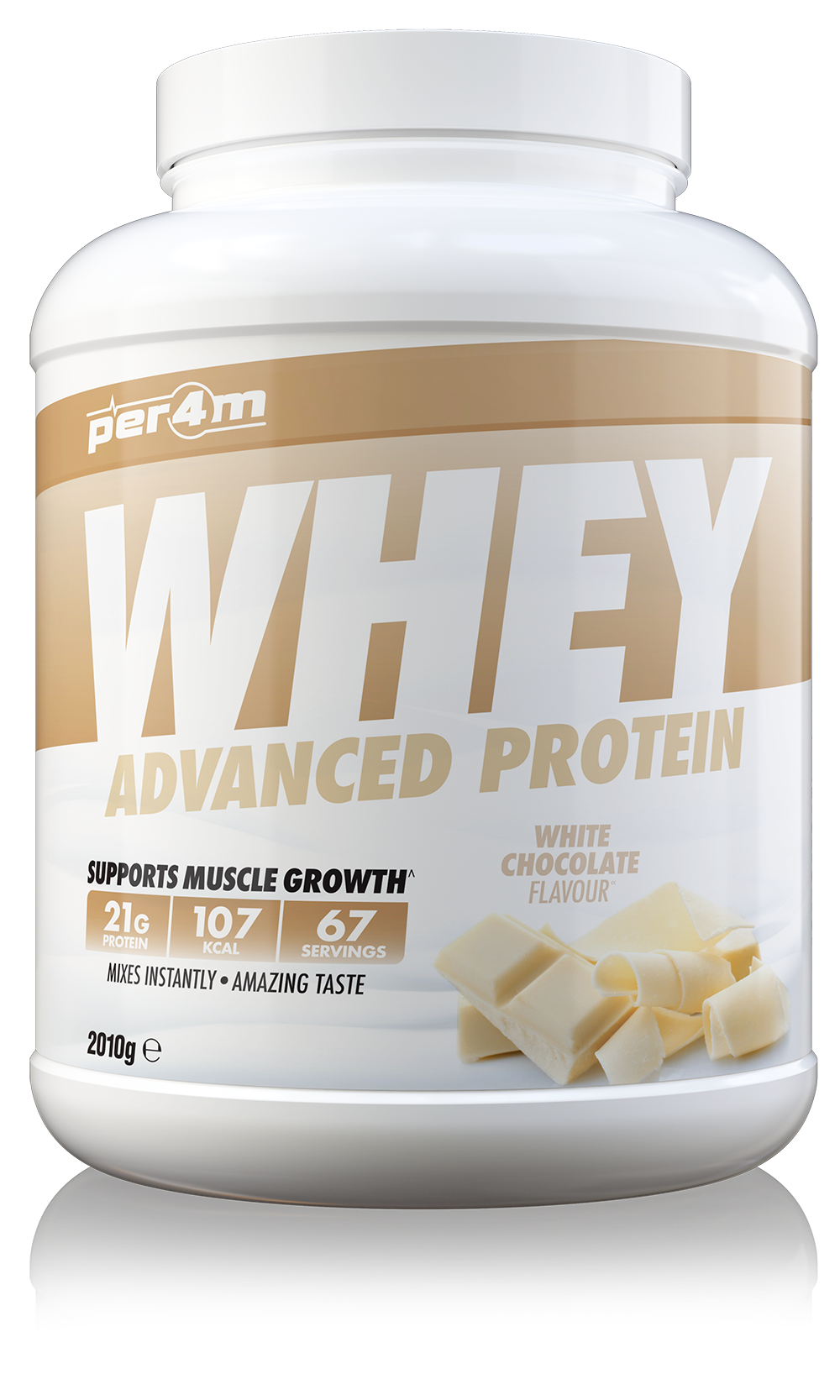 Per4m Whey Protein 67 Servings – White Chocolate – Load Up Supplements