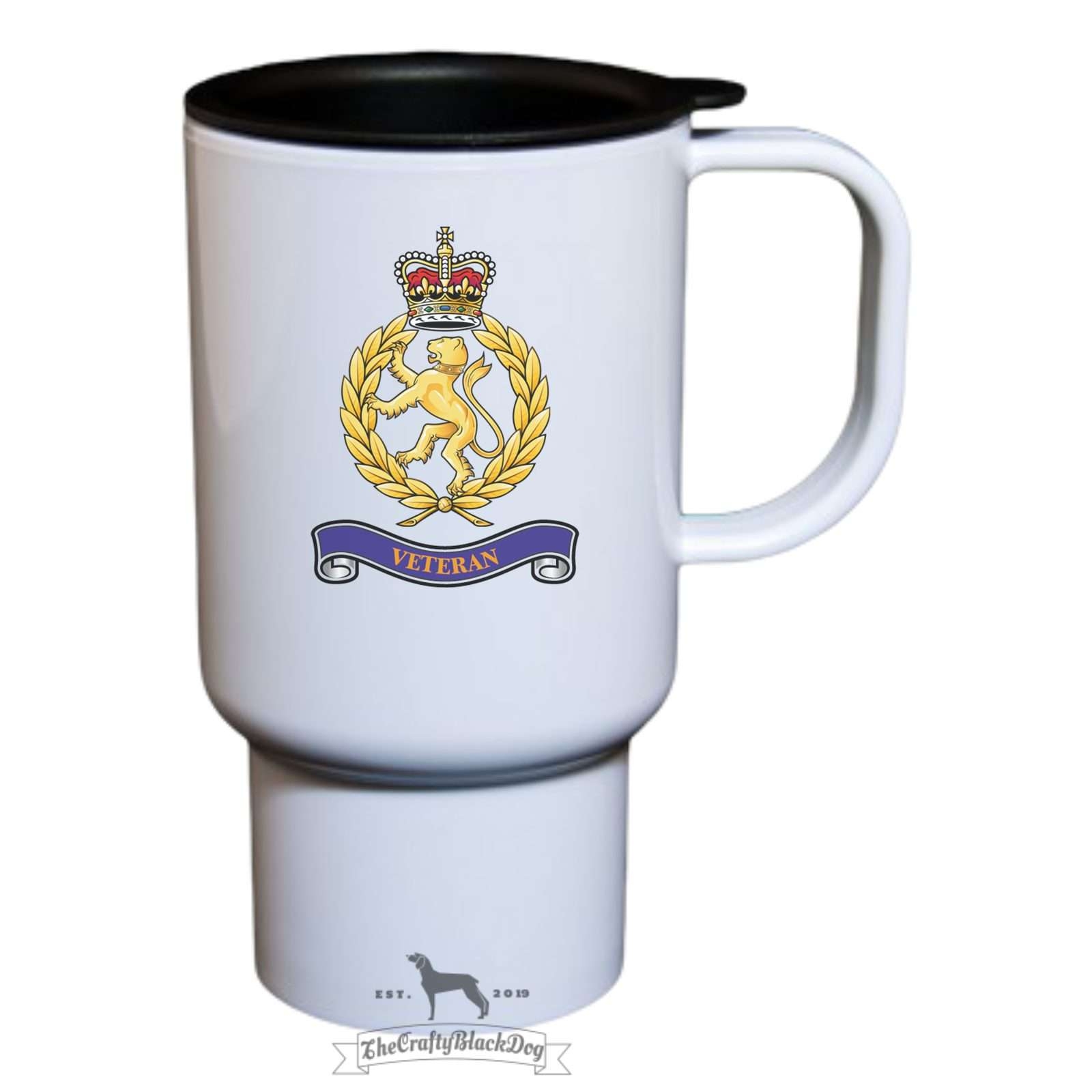 Wrac Veteran – Travel Mug – WRAC – Veteran – WRAC – Crafty Black Dog