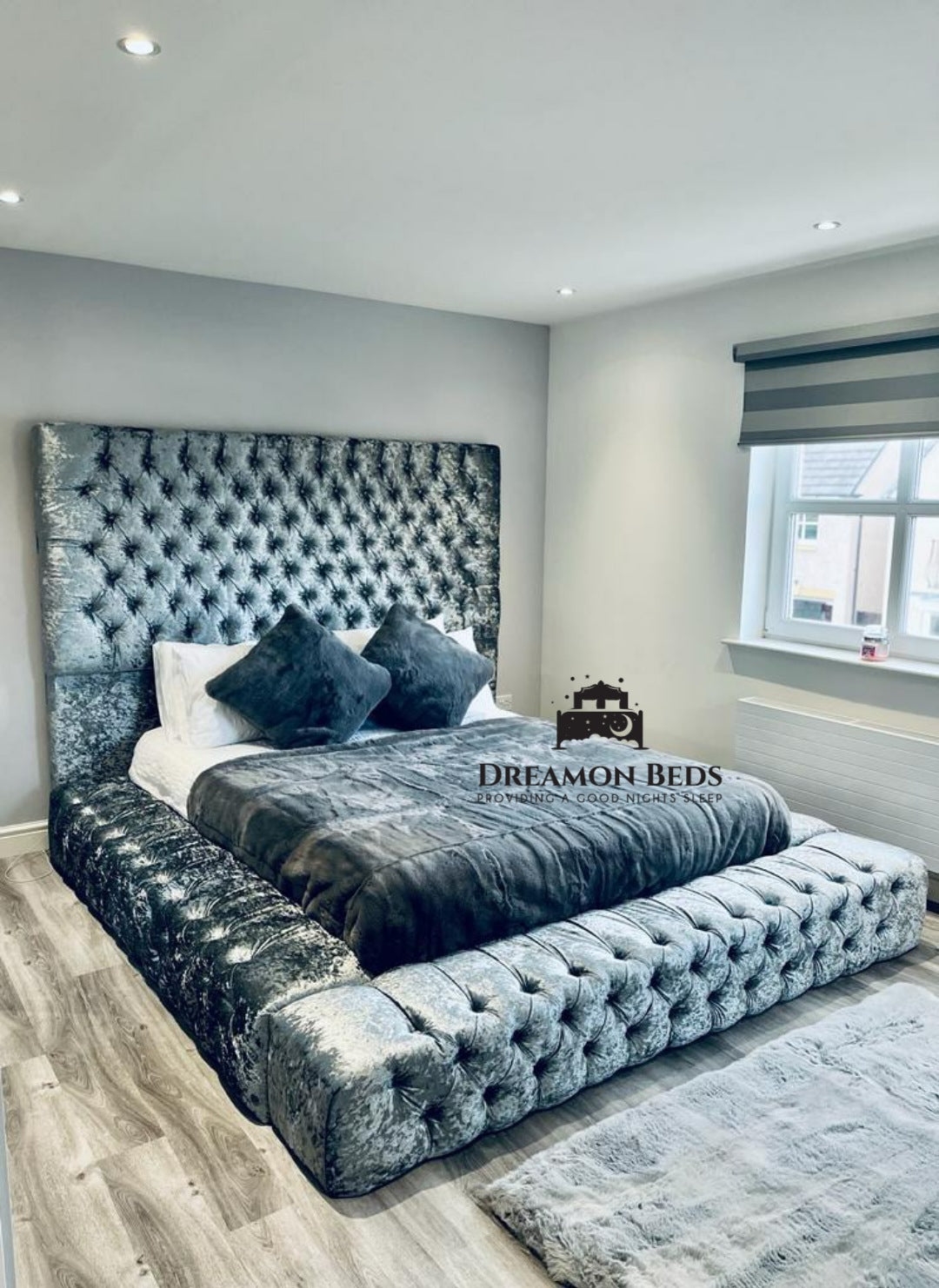 Dubrovnik Ambassador Bed Frame – Endless Customisation – Choice Of 25 Colours & Materials – Dreamon Beds