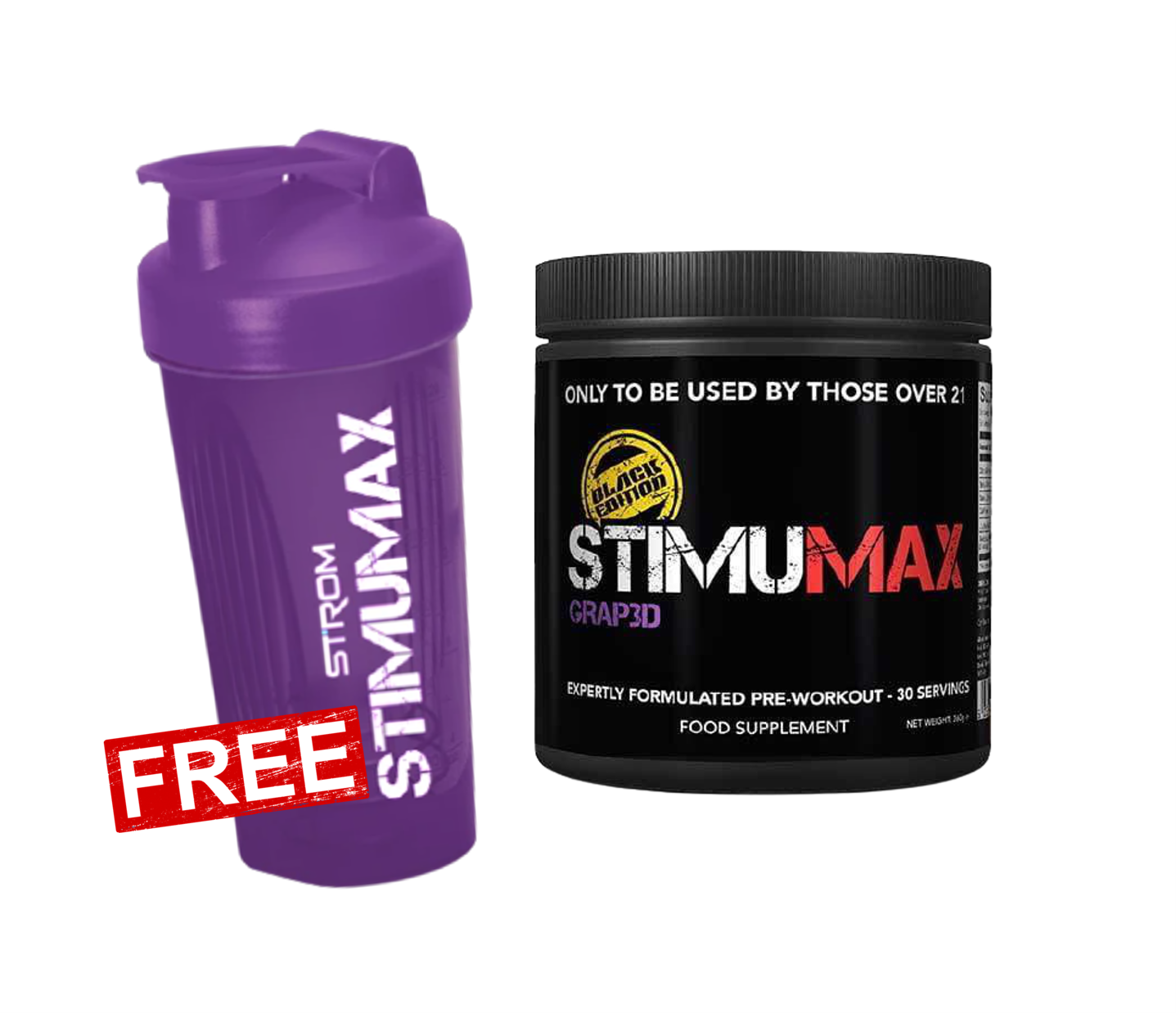 STROM StimuMax Black Edition – Grape – Load Up Supplements