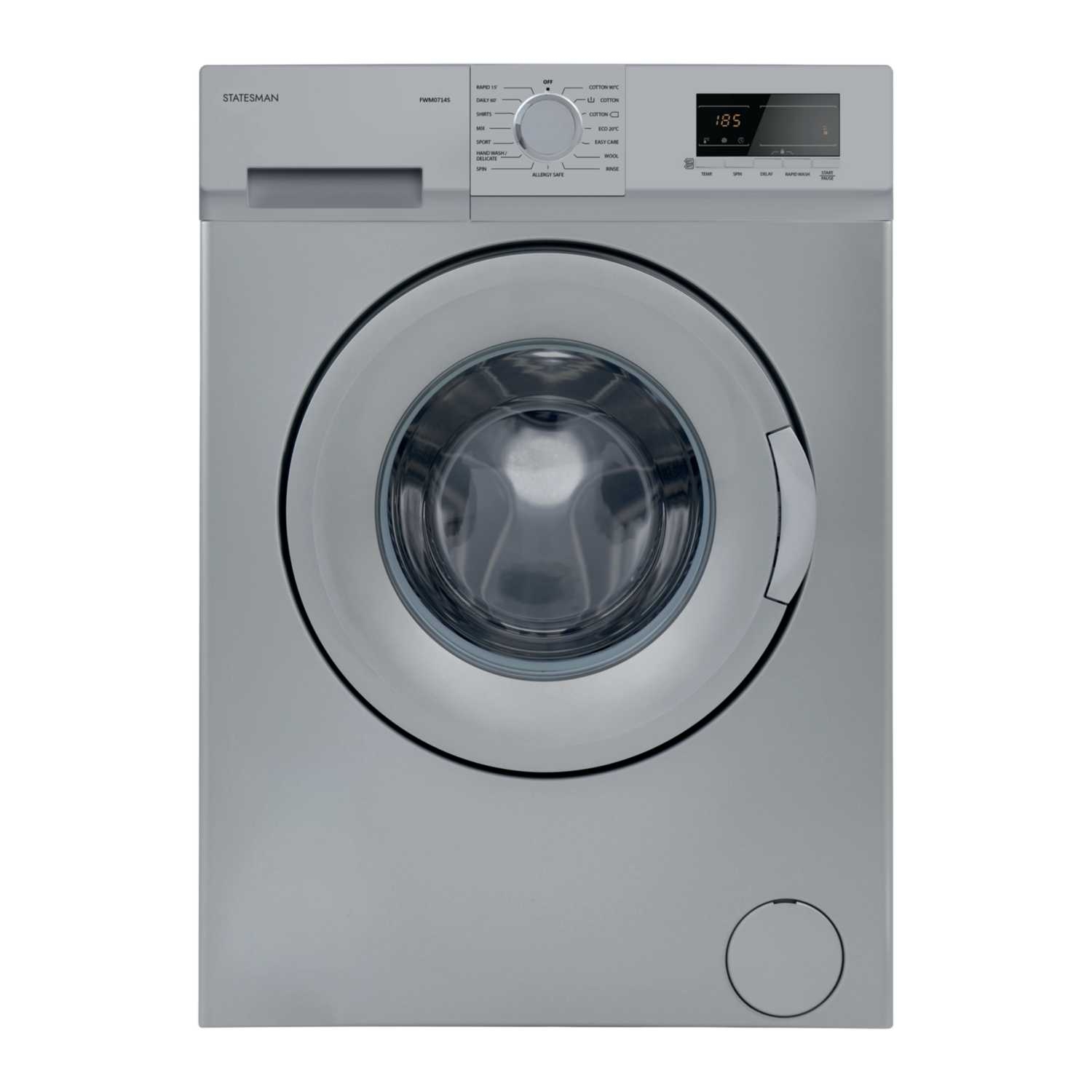 Statesman 7kg 1400rm Washing Machine Silver