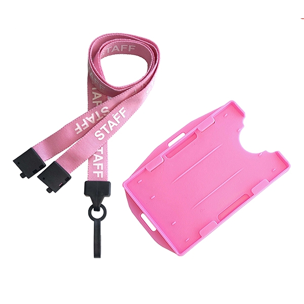 Staff Lanyard & DS Holder – Pink – Staff Lanyards & Visitor – PCL Media
