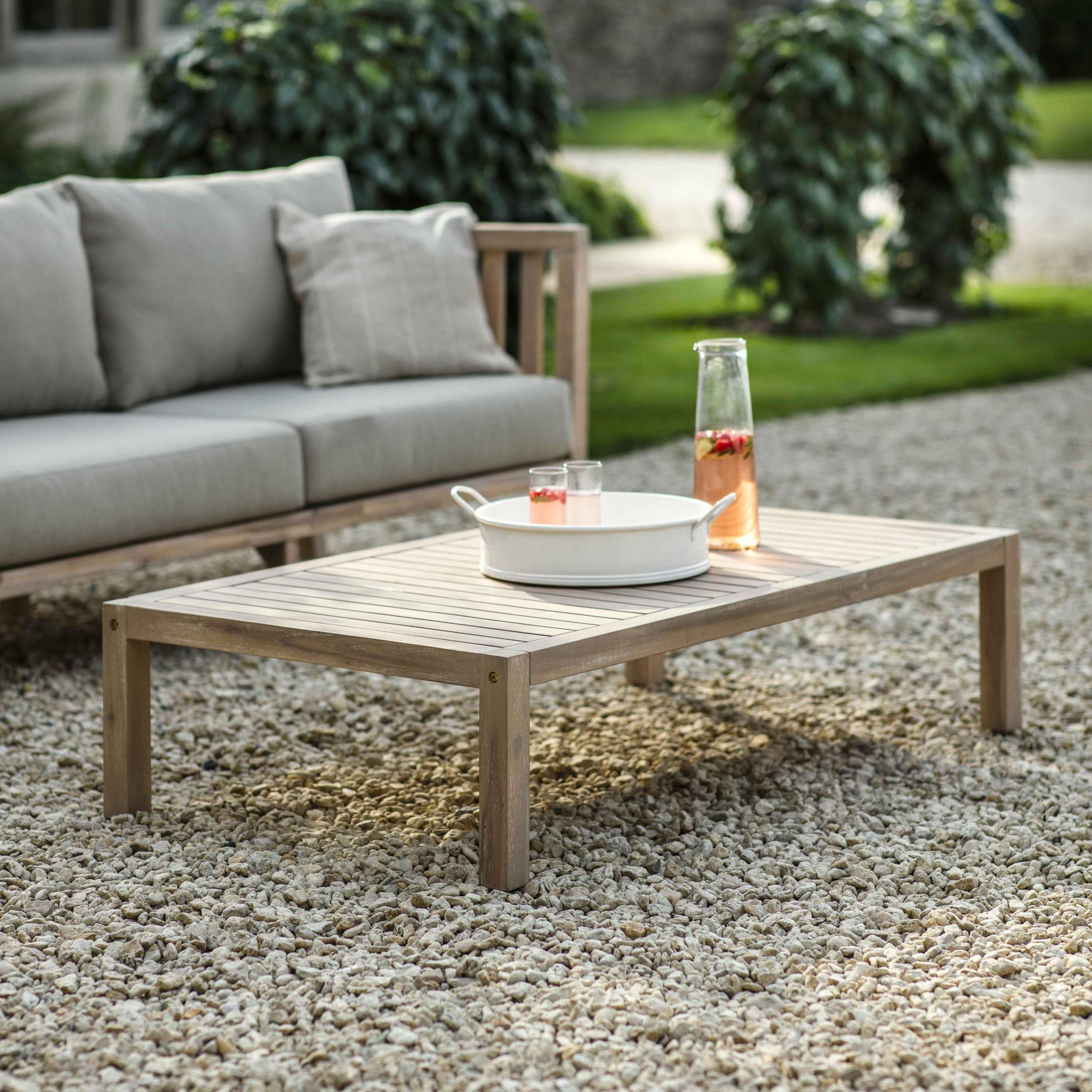 Wooden Porthallow Outdoor Coffee Table – garden trading