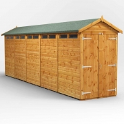 Power Apex Wooden Secure Shed, 20×4 / Double – Powersheds – Spearhead Outdoors