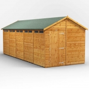Power Apex Wooden Secure Shed, 20×8 / Single – Powersheds – Spearhead Outdoors