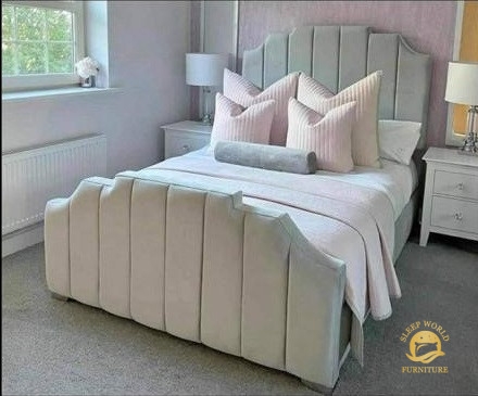 Princess Bed – Small Double – 4FT – Optional Mattress – Upholstered – Standard 50” Headboard – Sleep World Furniture
