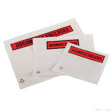 500 X A4 Printed Document Enclosed Wallets (318mm x 235mm)