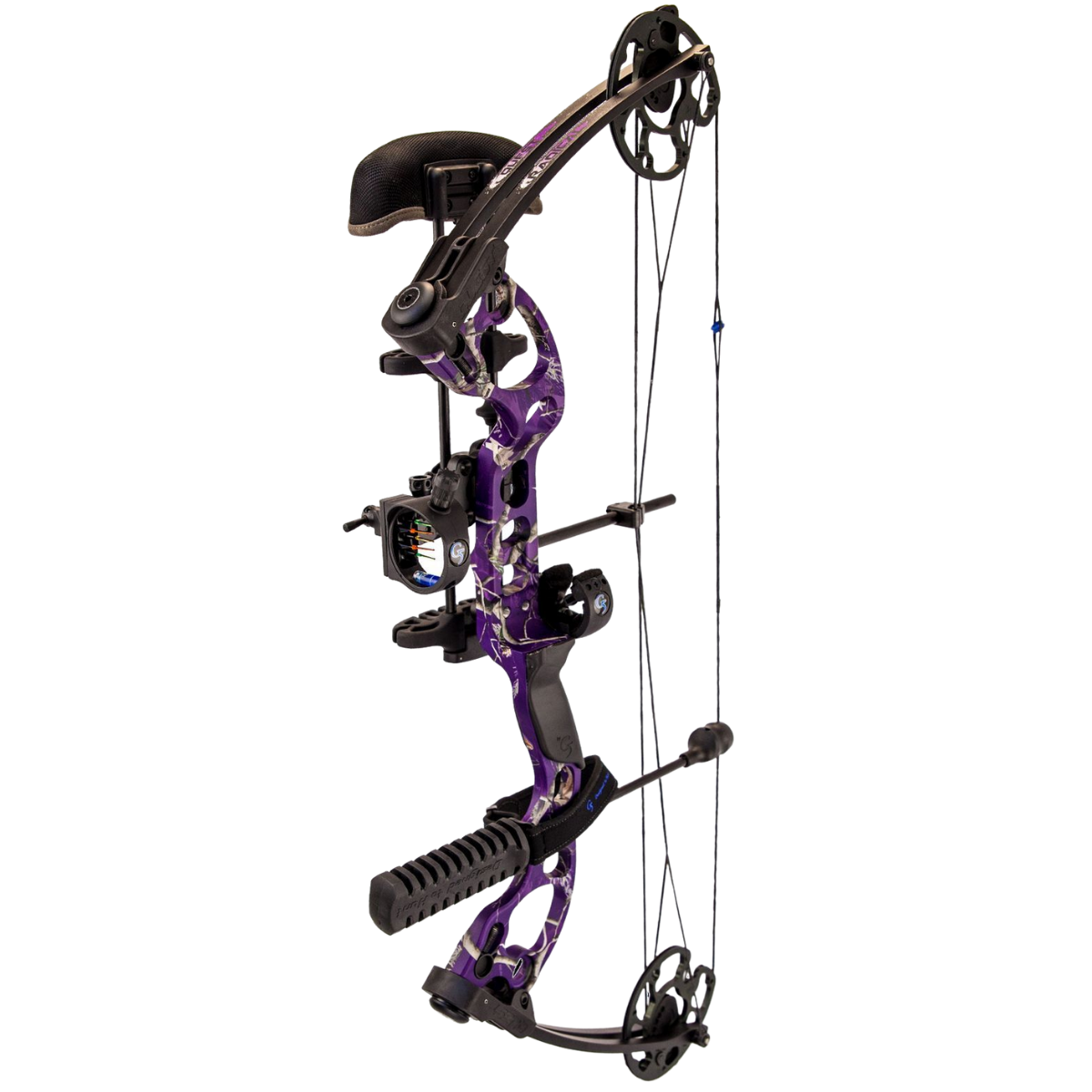 Quest G5 Radical Compound Bow Package 295fps LH (25lbs-40lbs)-(18″-30″) Realtree AP Purple – Tactical Archery UK